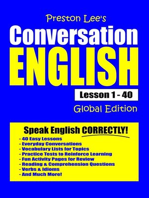 cover image of Preston Lee's Conversation English Lesson 1